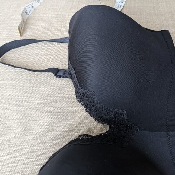 R LINE SLIGHTLY padded wireless black bra 38D B028 - Picture 5 of 10